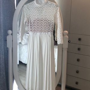 Little Mistress White Midi Dress